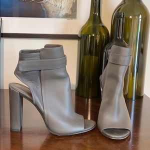 Gray Leather Heels - by Vince